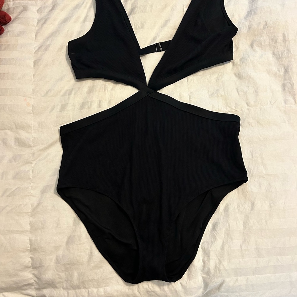 Aerie Black Women Swim One Piece